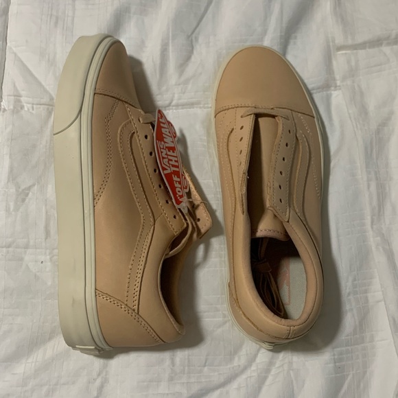 VANS tan leather Old Skool DX. Size 5.5 - Picture 2 of 9